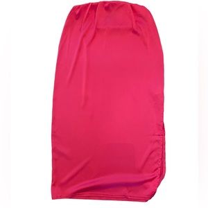 Missguided satin pink slip midi skirt